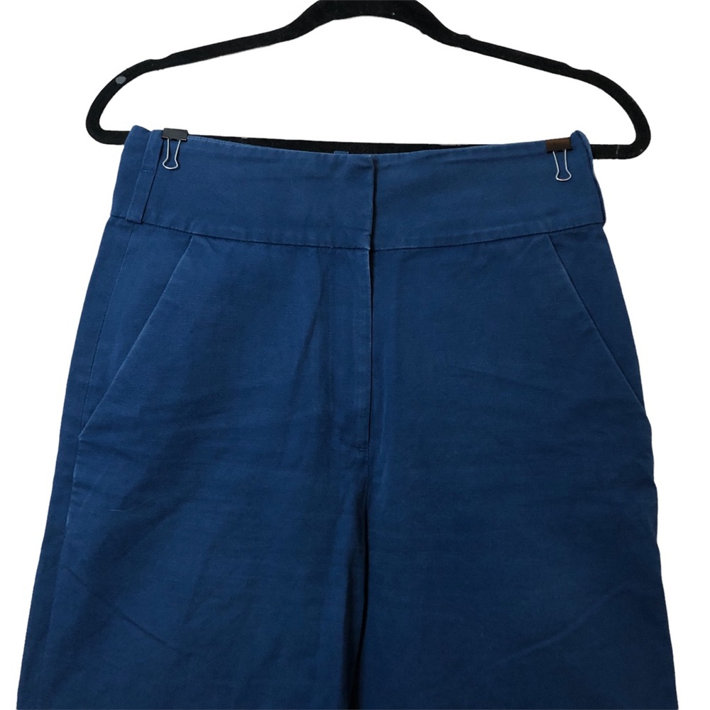 & Other Stories Blue High-Waisted Wide Leg Trousers Size 4 - Picture 3 of 8